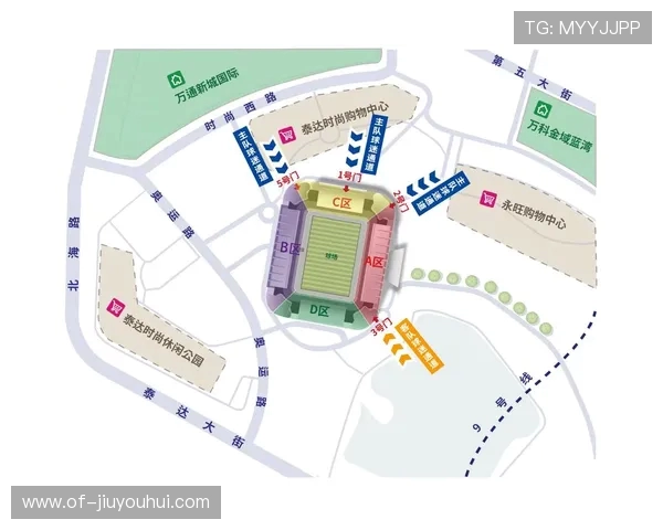 足球场停车示意图：便捷停车方案助力比赛观众顺利进出场地